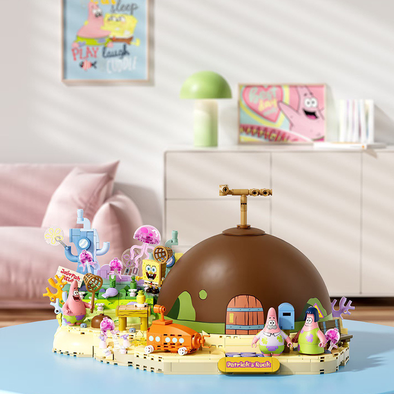 Kids Xbox Toys - مجموعة مكعبات بناء سبونجبوب باتريك ستار