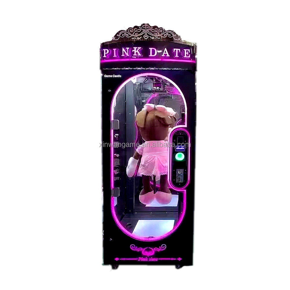 Kids Toys Vending Machine - آلة ألعاب أركيد جامبو وردية اللون،