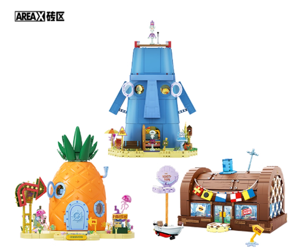 منطقة سبونجبوب بيكيني سفلي بنة - مراجعة Kids Toys Blocks وسعره