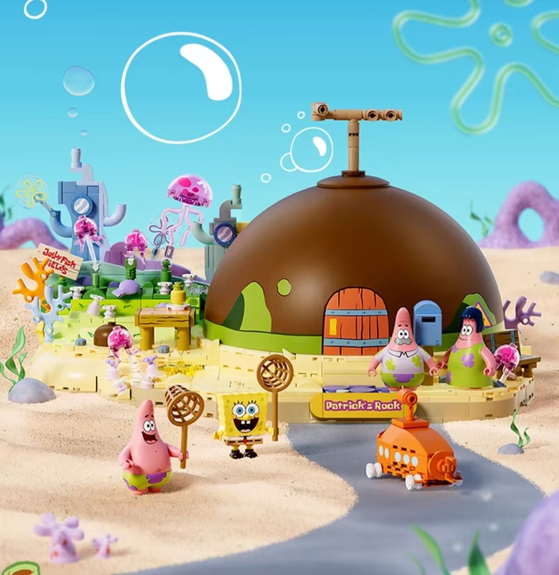 مجموعة مكعبات بناء سبونج بوب م - مراجعة Kids Toys Blocks وسعره
