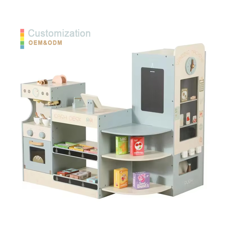 مجموعة لعب متجر البقالة الخشبي - مراجعة Kids Toys Vending Machine وسعره