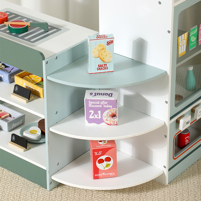 مجموعة لعب متجر البقالة الخشبي - مراجعة Kids Toys Vending Machine وسعره