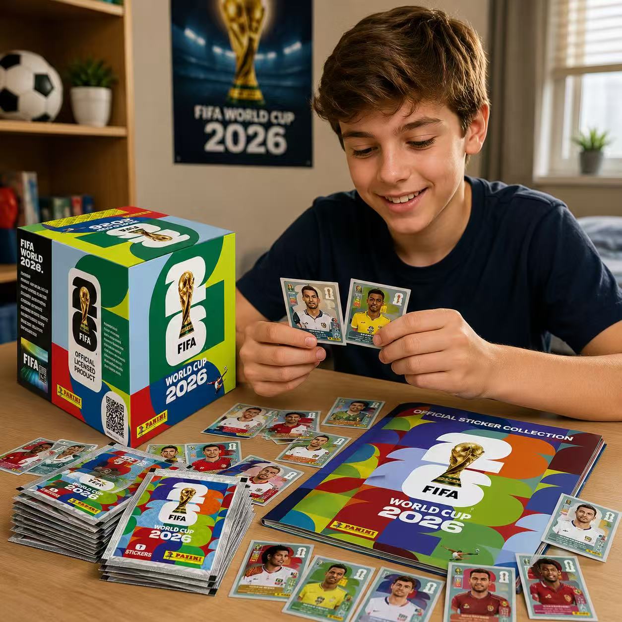 صندوق ألبوم تجميع ملصقات كرة ا - مراجعة Card Game Kids وسعره