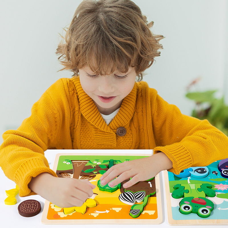 لعبة أطفال خشبية ثلاثية الأبعا - مراجعة Kids Toys Cycle وسعره